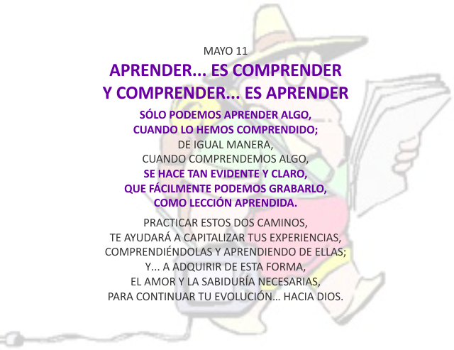 Aprender... es comprender y comprender... es aprender